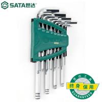 世达(SATA)工具12件英制加长球头内六角扳手组套09106