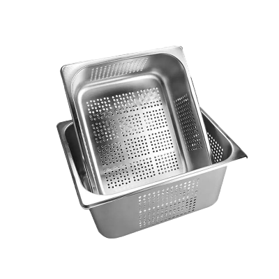 铂锜澳 不锈钢冲孔份数盆/1/1 53*32*15cm/个