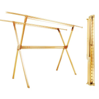 蔚岸定制不锈钢折叠晾衣架 落地式晾衣杆 双杆晒衣架WA-FWJ005/个(2000mm)