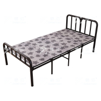 臻远 ZY4052515 钢木床简易折叠床单人床四折 宽1.2米银彩 1张