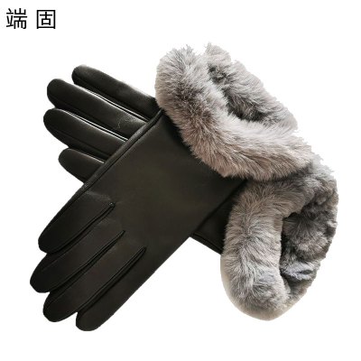 端固防寒羊皮手套D39T/副