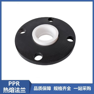 盛京联硕 PPR热熔法兰PPR50(1.5寸)法兰根+防腐铁法兰+垫片 个