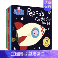 小猪佩奇交通工具纸板书 8册 [正版]Peppa Pig Peppa's Busy Day 小猪佩奇忙碌的一天 认识时间