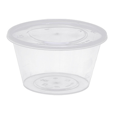 优彩嘉 一次性餐盒 圆碗透明 450ML*450套 CH-01 箱