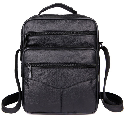 派尼美特斜挎男包真皮单肩包休闲商务包男士手提包竖款大背包