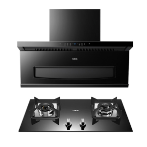 万家乐27m³变频飓风顶侧一体全域吸 5.0KW灶家用烟灶套装K5 SE+C2R1(T)天然气