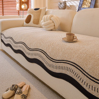 新款轻奢高级感沙发垫四季通用防滑直排异形坐垫子皮沙发盖布