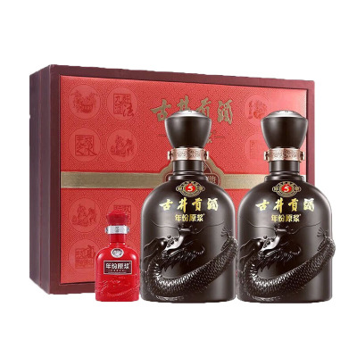 古井贡年份原浆 古5礼盒 50度500ml*2瓶*1盒 新老版本年份随机