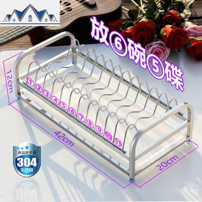 厨房收纳架台面落地厨房用品家用大全多功能柜内内置碗架沥水架 三维工匠