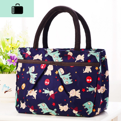 新款4层拉链加厚防水妈咪包手提牛津帆布包妈妈手拎小布包女包NEWLAKE女手包