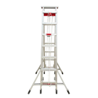 鑫睿辉 铝合金伸缩人字梯子5M 收2.8米升4.5米 台