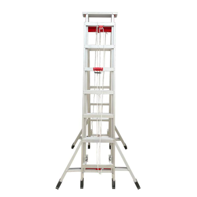 鑫睿辉 铝合金伸缩人字梯子5M 收2.8米升4.5米 台