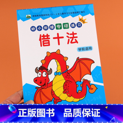 [正版]幼小衔接一日一练借十法破十法数学专项练习题幼升小横式竖式练习册10/20以内加减法口算题卡幼儿园大班天天练入学