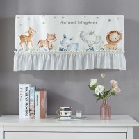 空调罩挂机防尘罩北欧开机不取挂式空调套 动物王国 1P~1.5P[空调长度83-88cm适用]