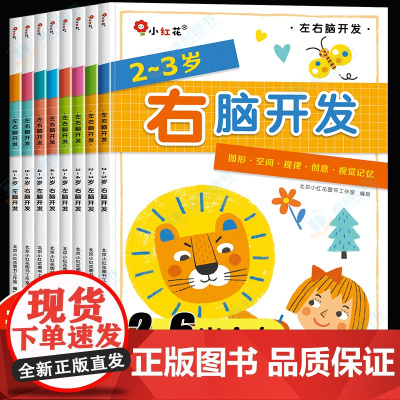 儿童左右脑开发0-3-2-4-5岁6全脑思维逻辑专注力训练两岁宝宝书籍启蒙早教书绘本中班大班幼儿园益智游戏书本智力潜能左