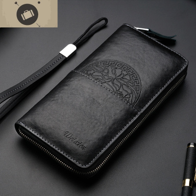 真皮男士手包大容量手拿包头层牛皮手包商务时尚软皮男包手提包艾狄伊娃手拿包男