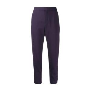 Chloe/女士休闲微喇裤直筒西裤九分长度隐藏式开合百搭通勤 黑色 FR-36