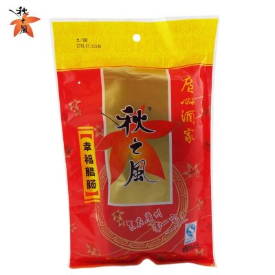 广州酒家秋之风幸福腊肠400g包装港式腊肠粤式传统腊味默认尺寸默认尺寸