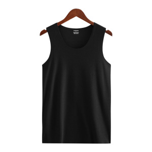 2023秋冬新款双面磨毛打底保暖马甲男士修身无痕保暖背心批发