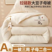 大豆纤维被子被芯子母被二合一冬被学生宿舍春秋被棉被褥四季通用