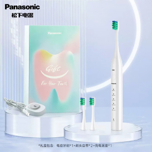 松下(Panasonic)电动牙刷小彩刷全自动成人软毛洁牙声波震动深层清洁 男女情侣款EW-DC01