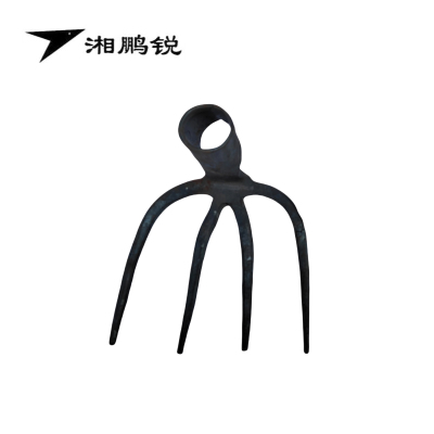 湘鹏锐 手工锻打耙子 四齿耙子农用工具 200mm 不带把 把