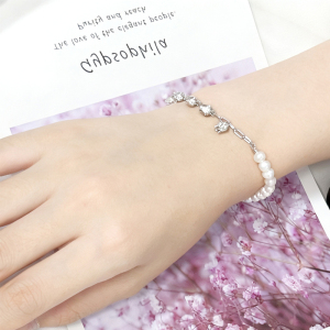 北京黄金女士日韩风格925银手链优雅时尚送恋人佳品