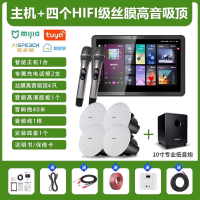 先科(SAST)智能AI家庭吸顶音响客厅无线智能K歌主机+6个6.5英寸HiFi丝膜高音同轴吸顶音响+10吋专业低音炮