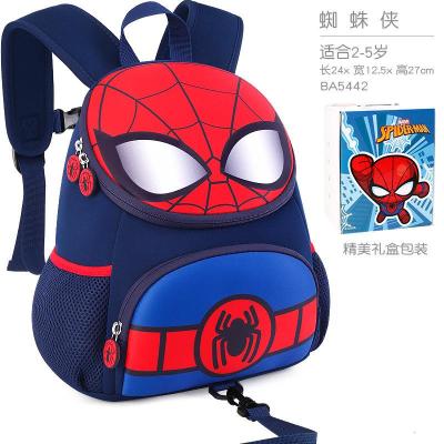 迪士尼幼儿园书包男童蜘蛛侠美国队长小孩学前班宝宝儿童双肩背包新款正品儿童节礼物新年礼物
