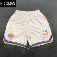 HLCOMAN美式速干夏季美式短裤双层网眼拉链五分裤专业篮球男子速干透气