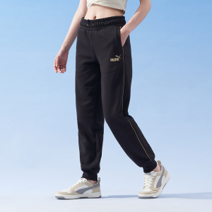 彪马(PUMA)女裤新款加绒跑步健身训练运动裤子户外时尚卫裤休闲长裤 680150-01 ZP