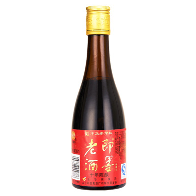 即墨老酒北方黄酒十年陈酿280ml瓶装做阿胶药引用酒