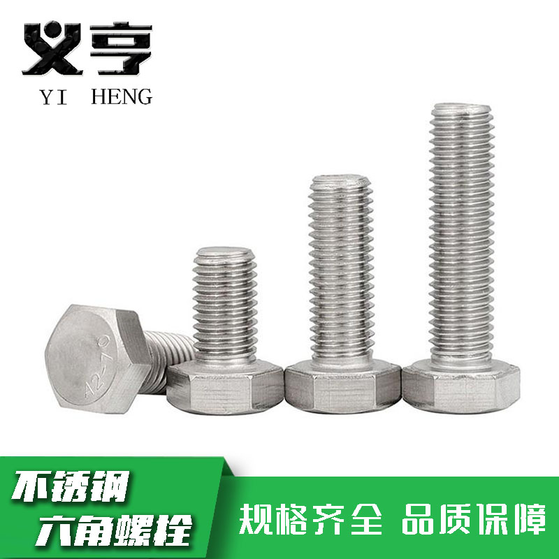 义亨 不锈钢六角螺栓 M10*30 个