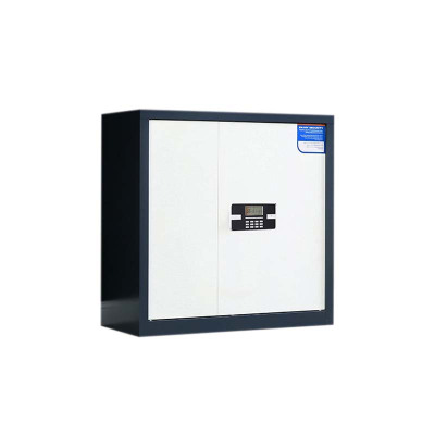 汉诺鑫威保密柜财务档案柜文件柜办公室资料储物柜保险柜电子密码国保锁矮柜灰白-电子密码锁