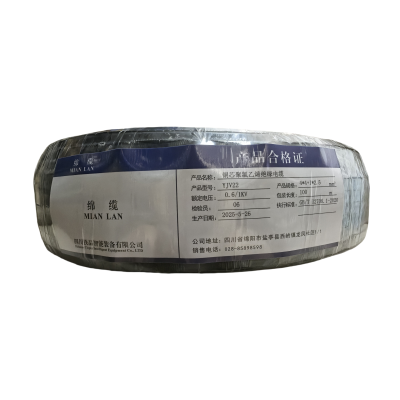 绵缆 铜芯聚氯乙烯绝缘电缆 YJV22-0.6/1kV-4*4+1*2.5 米