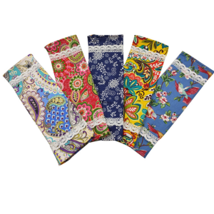 梦佳莉 枕套老粗布圆柱枕套 一个 花色颜色随机 PJ002