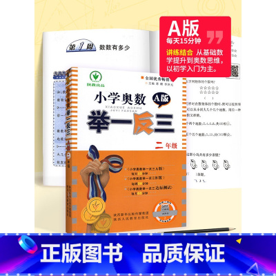 小学奥数举一反三二年级A版(双色) [正版]举一反三2年级二年级小学奥数举一反三二年级奥数思维训练人教版奥数二年级数学逻