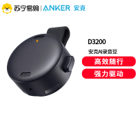 安克D3200录音笔64GB单向麦克风轻巧便携学习专用即时传输长方形设计深空黑