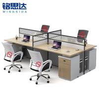 铭思达屏风工位四人张