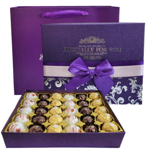 费列罗榛果威化巧克力30粒纸盒七夕情人节送礼盒装