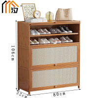 汐木质鞋柜六层个