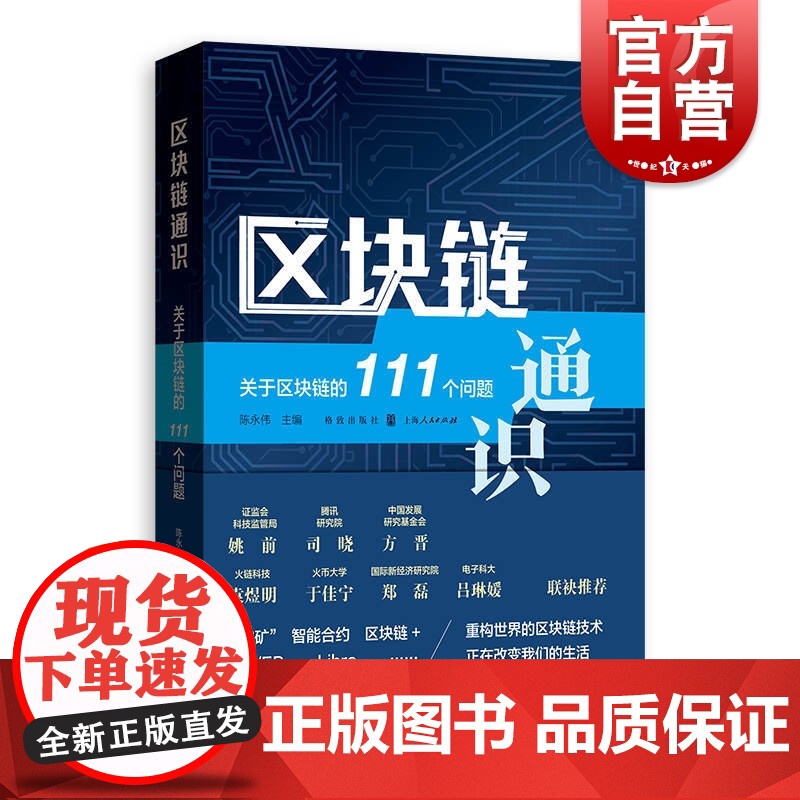 区块链通识:关于区块链的111个问题 区块链入门书陈永伟网络经济投资DeFi量子霸权格致出版社