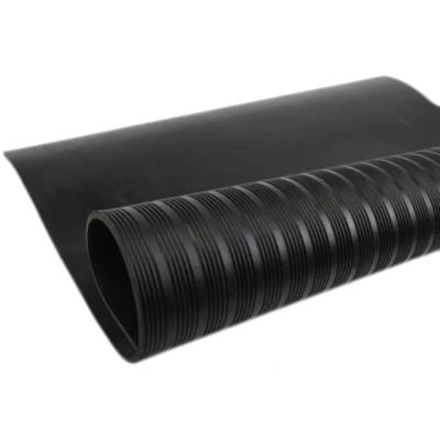 中锦科技 绝缘垫 黑色条纹8mm×1m×5m 卷