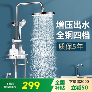 花洒套装手持花洒304不锈钢淋浴花洒套装家用卫浴淋雨沐浴卫生间增压喷头