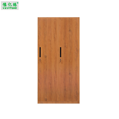 豫亿腾 木纹转印钢制二门更衣柜,档案柜,器械柜,钢制文件柜,更衣柜,办公抽屉铁皮柜,资料柜,木纹转印,加厚0.8mm