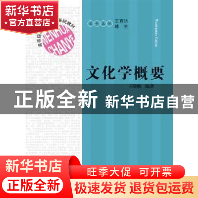 正版 文化学概要 王晓鹏编著 福建人民出版社 9787211076543 书籍