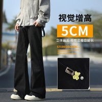 美式cleanfit小牛仔裤2026春季子男女同款春季潮牌牛仔水洗裤_320