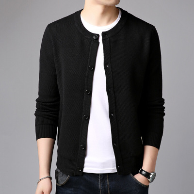 梵克公牛2021季新款针织开衫毛衣男时尚休闲流修身百搭上衣官方男装