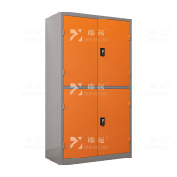 臻远ZY-GJGA-42 重型工具柜 通双节无网四层 桔灰色 长1000*深500*高1800mm 单位:1台
