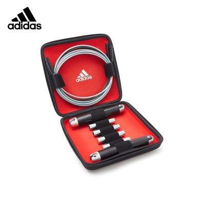 Adidas阿迪达斯专业跳绳健身有氧减肥运动学生成人竞速比赛健身器材可拆卸带收纳盒可调长短3米其它
